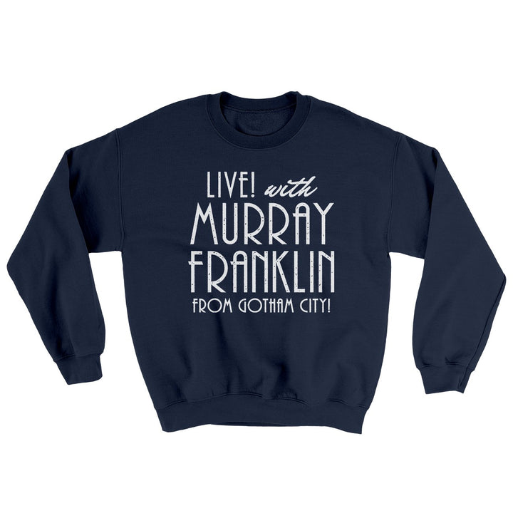 Murray Franklin Show Ugly Sweater Crewneck Sweatshirt 50/50 Cotton Poly Loose Fit
