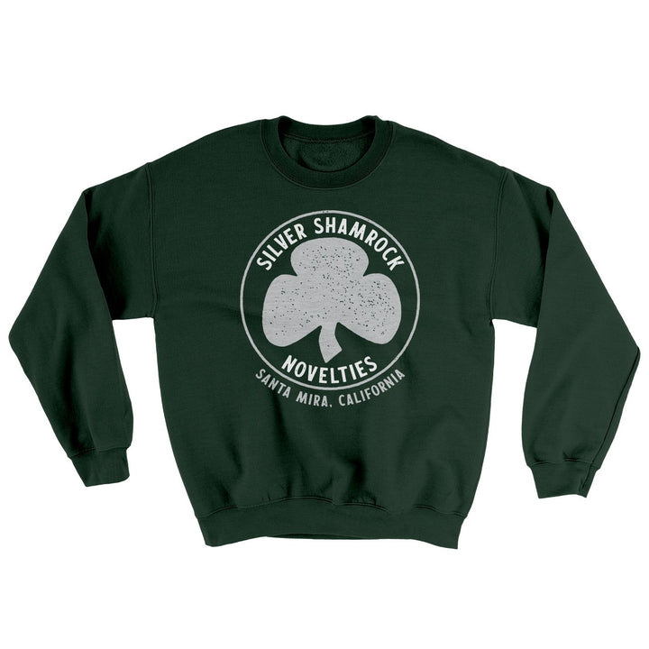Silver Shamrock Novelties Ugly Sweater - Halloween Crewneck Sweatshirt, 50/50 Cotton Poly Blend