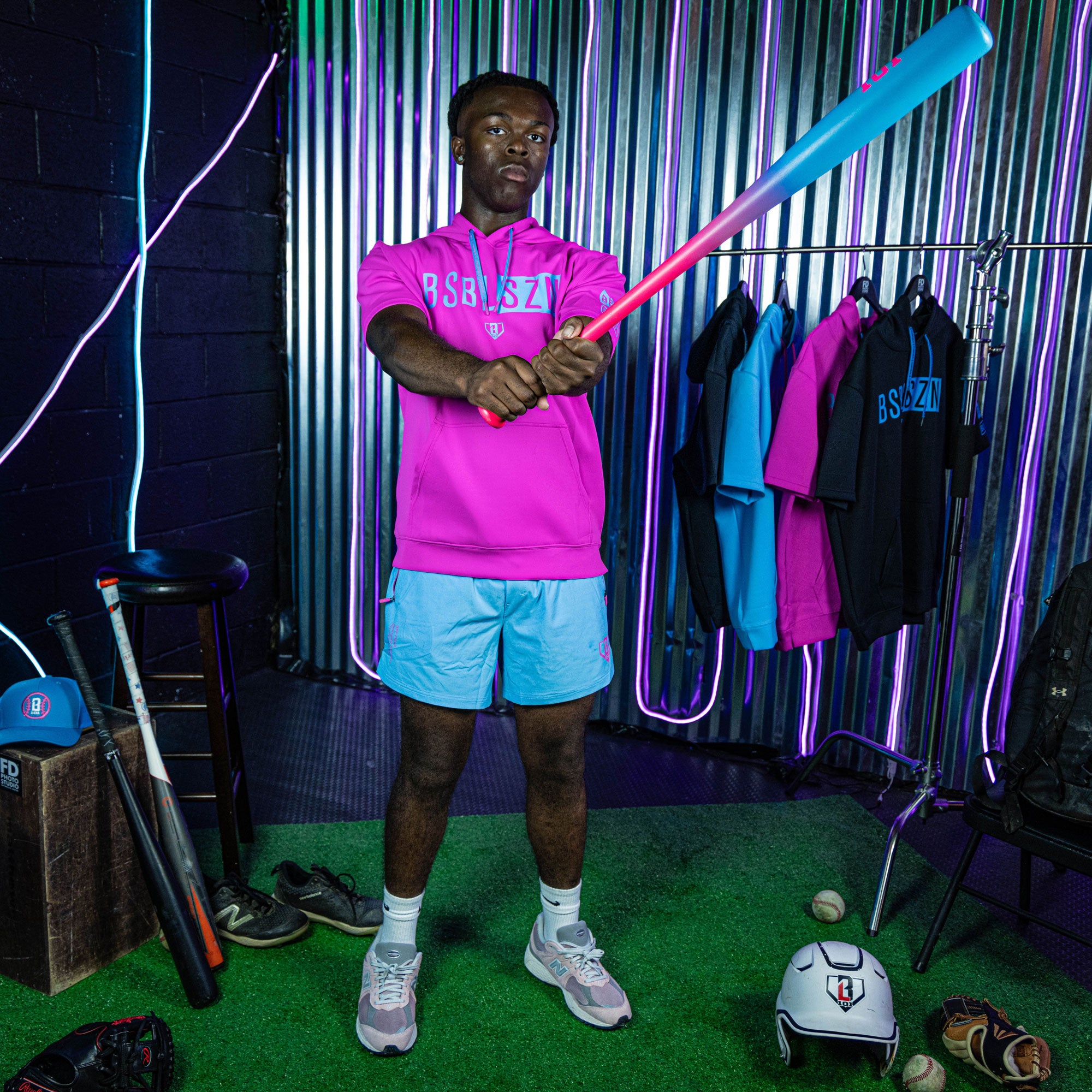 Pro Series Shorts V2 Cotton Candy Blue Baseball Athletic Shorts