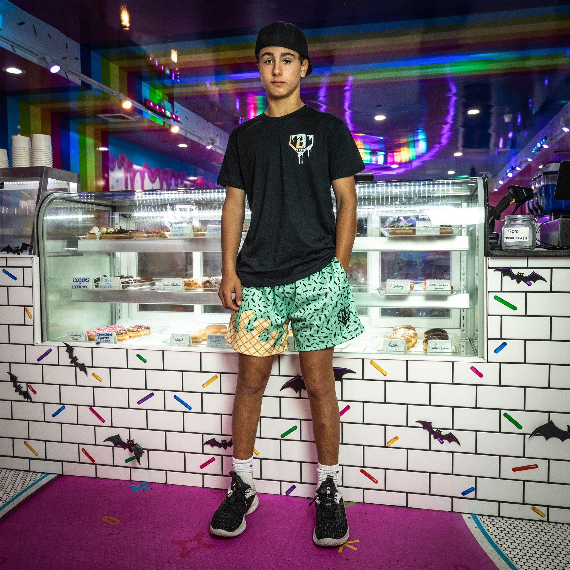Ice Cream Shorts - Mint Baseball Lifestyle Mesh Shorts with Pockets