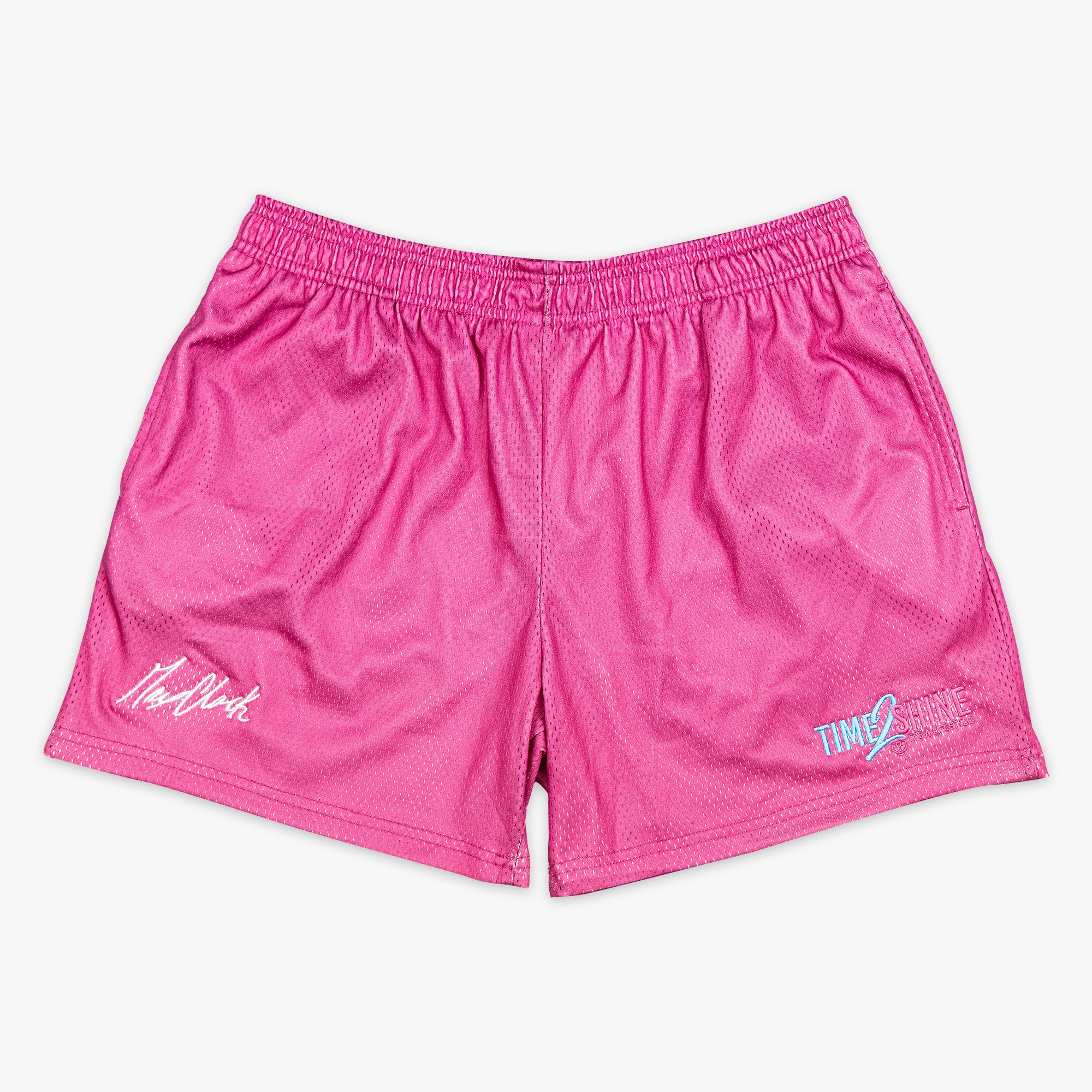 Max Clark Time 2 Shine Pink Mesh Shorts - Baseball Athletic Performance