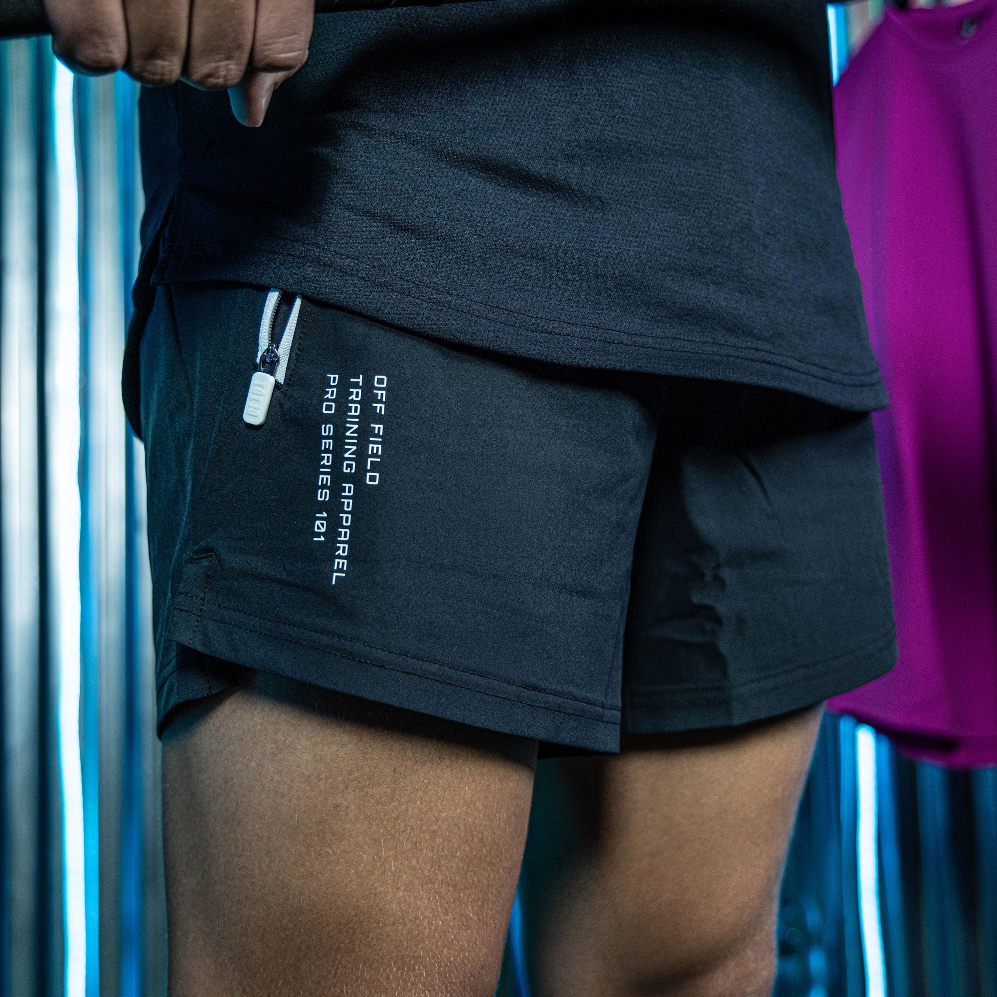 Pro Series Shorts V2 Black/White Baseball Athletic Shorts - 5 Inch Inseam